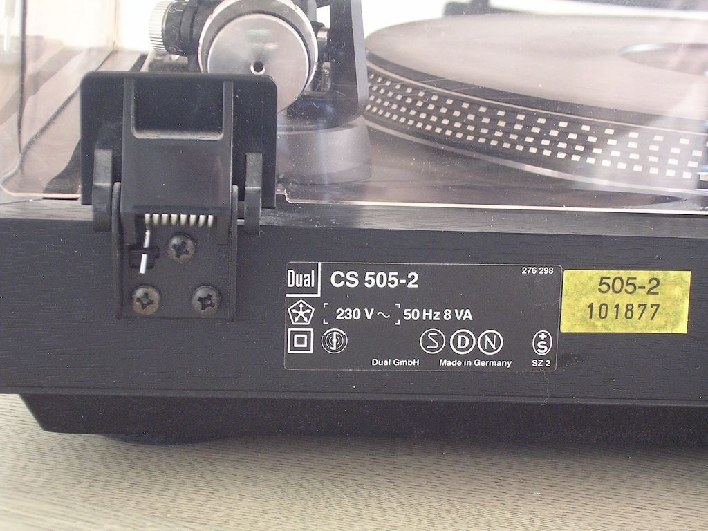 Dual Tourne-disques: Dual CS 505-2 – Défectueux à Rüschlikon par bthumb68 2