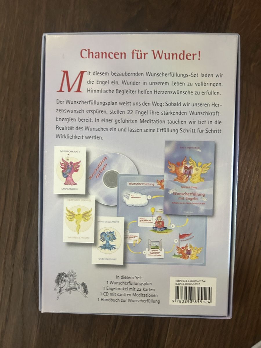 Cartoline: Wunscherfüllung mit Engeln Set, 22 Karten, CD, Spielplan – Usato da affoltern am albis venduto da eczuur 1
