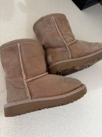 Winterstiefel UGG braun gefüttert gebrauchter Zustand