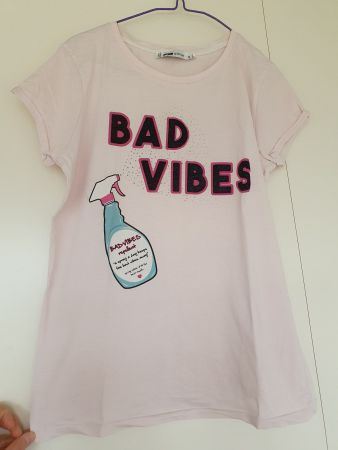 T-Shirt "bad vibes" Gr. S