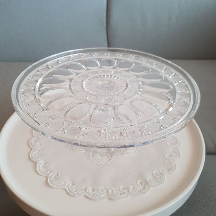 KADAX Kuchenständer Aus Glas | Runde Tortenplatte Mit Fuß Für Geburtstag, Hochzeit & Party