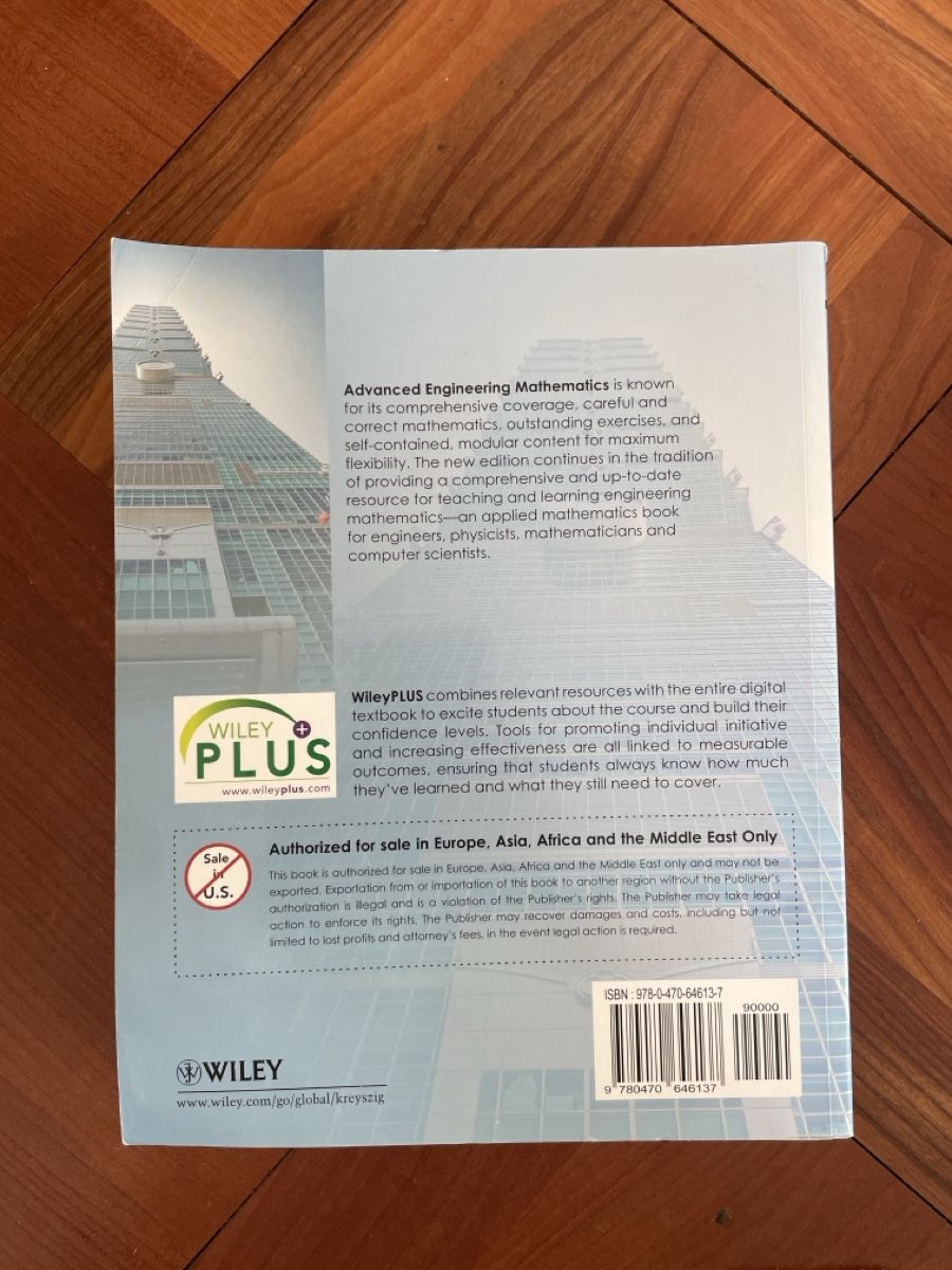 Bücher: Advanced Engineering Mathematics, Kreyszig – Gebraucht aus Ennetbaden von katja.1 1