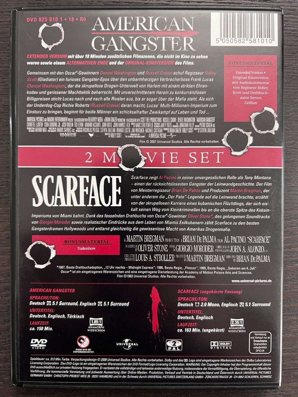 Alle DVDs: American Gangster & Scarface – Gebraucht aus Zürich von FilmFreunde 1