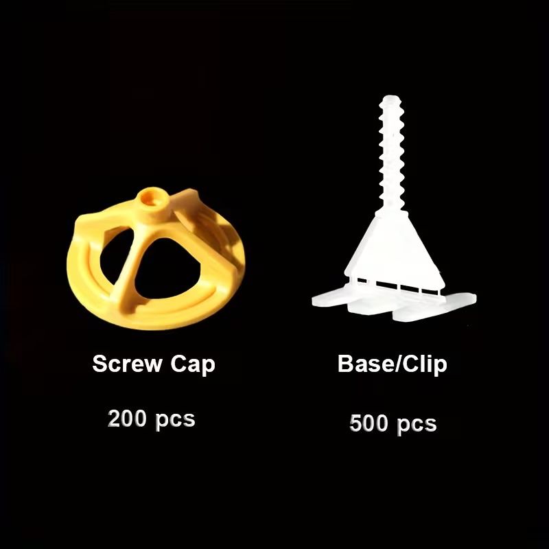Messen: Fliesen Nivelliersystem, 2mm  1200 Clips + 500 Kaps – Neu und originalverpackt aus Balsthal von dob_k2y8