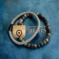 Armband Perlenarmband Herren Lava Perlen Schmuck Armschmuck