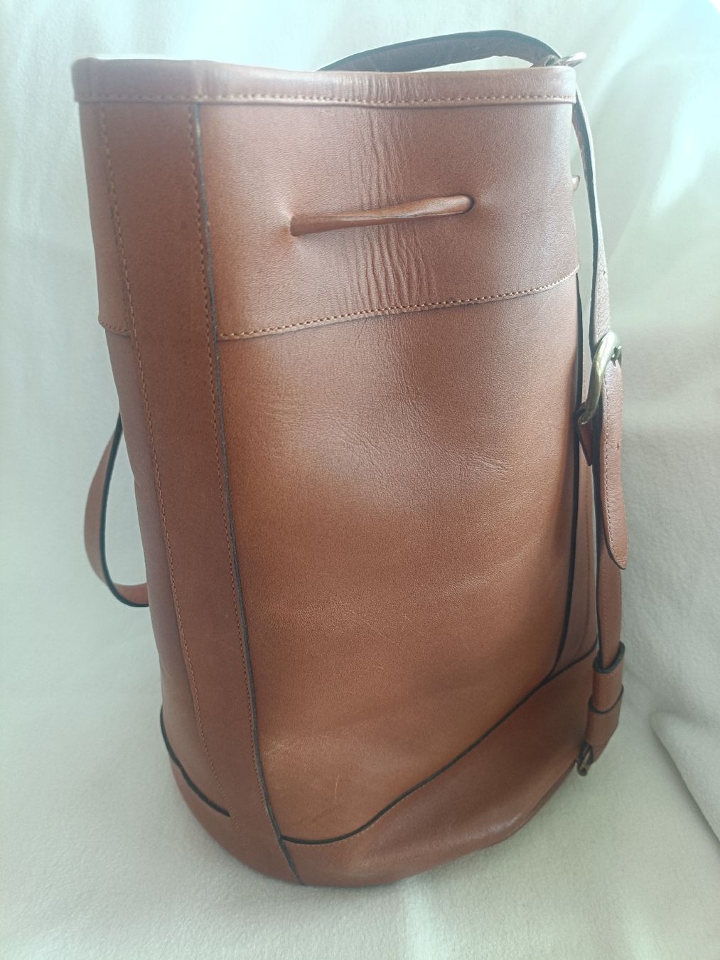 Vera Pelle Borse: Borsa a secchiello vintage in vera pelle – Usato da Lugano venduto da riccardo012 1