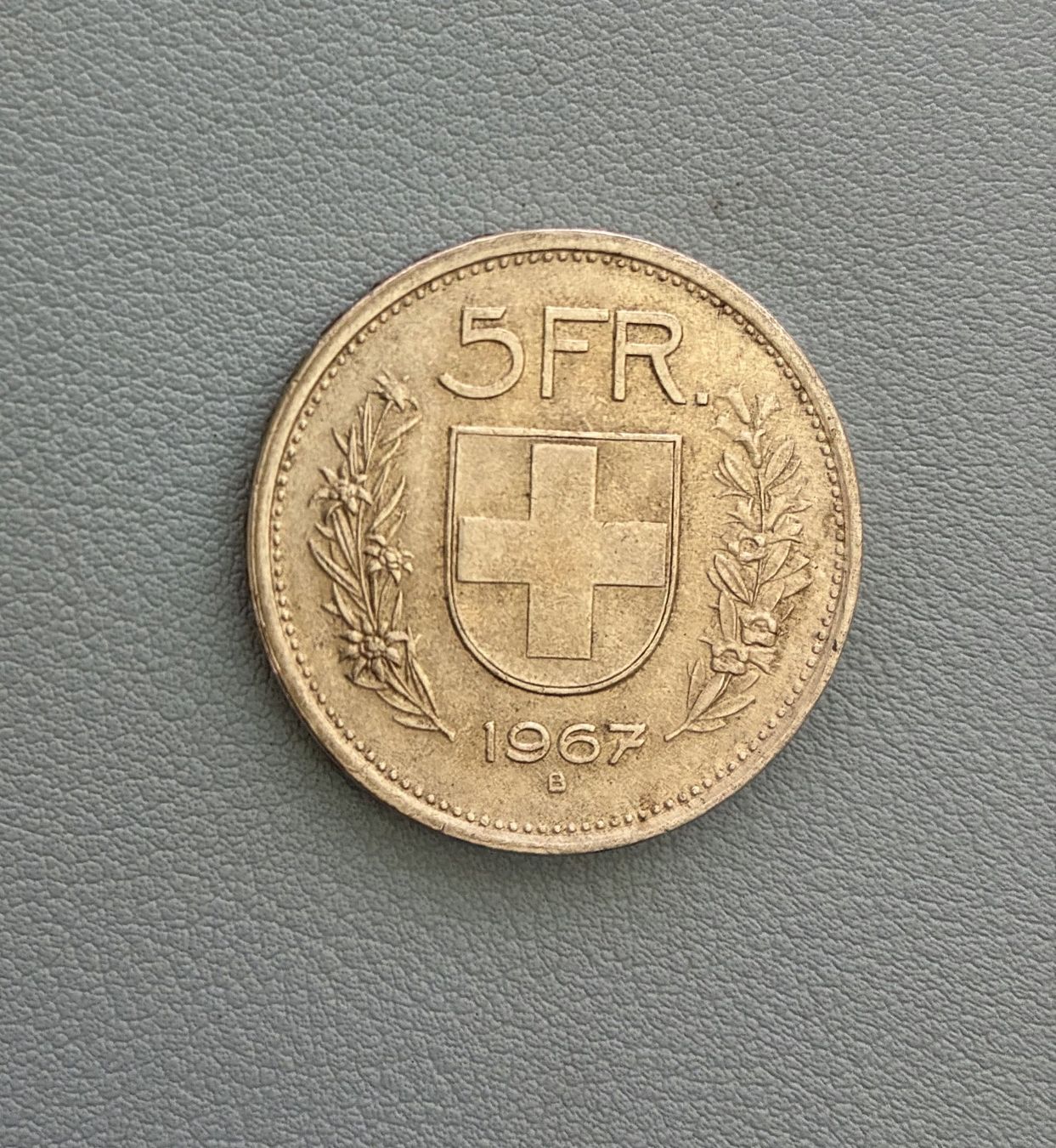 Tutti le monete: 1967_ 5 Franken Silber_Münze – Usato da Eggersriet venduto da stamp303
