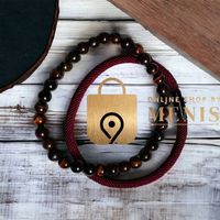 Armband Perlenarmband Herren Lava Perlen Schmuck Armschmuck