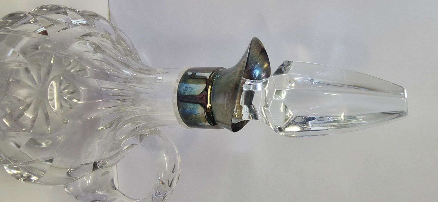 Caraffe: Antike Karaffe Bleikristall 800 Silber, Liqueurkaraffe – Usato da Zürich venduto da spin23 5
