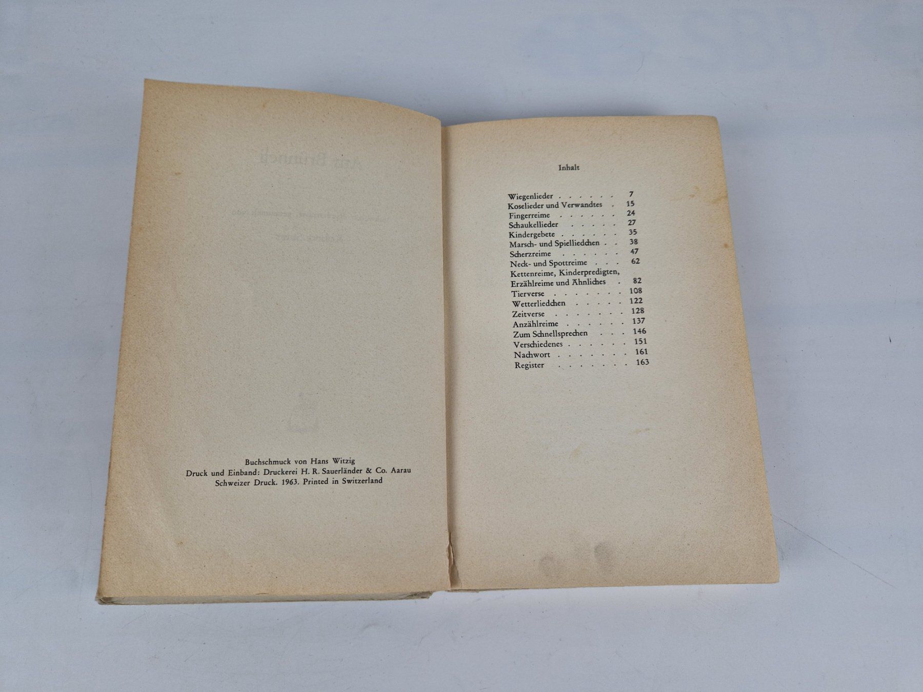 Libri: ROBERT SUTER "Am Brünneli" Kinderreime – Usato da Muhen venduto da Restwert_Muhen 3