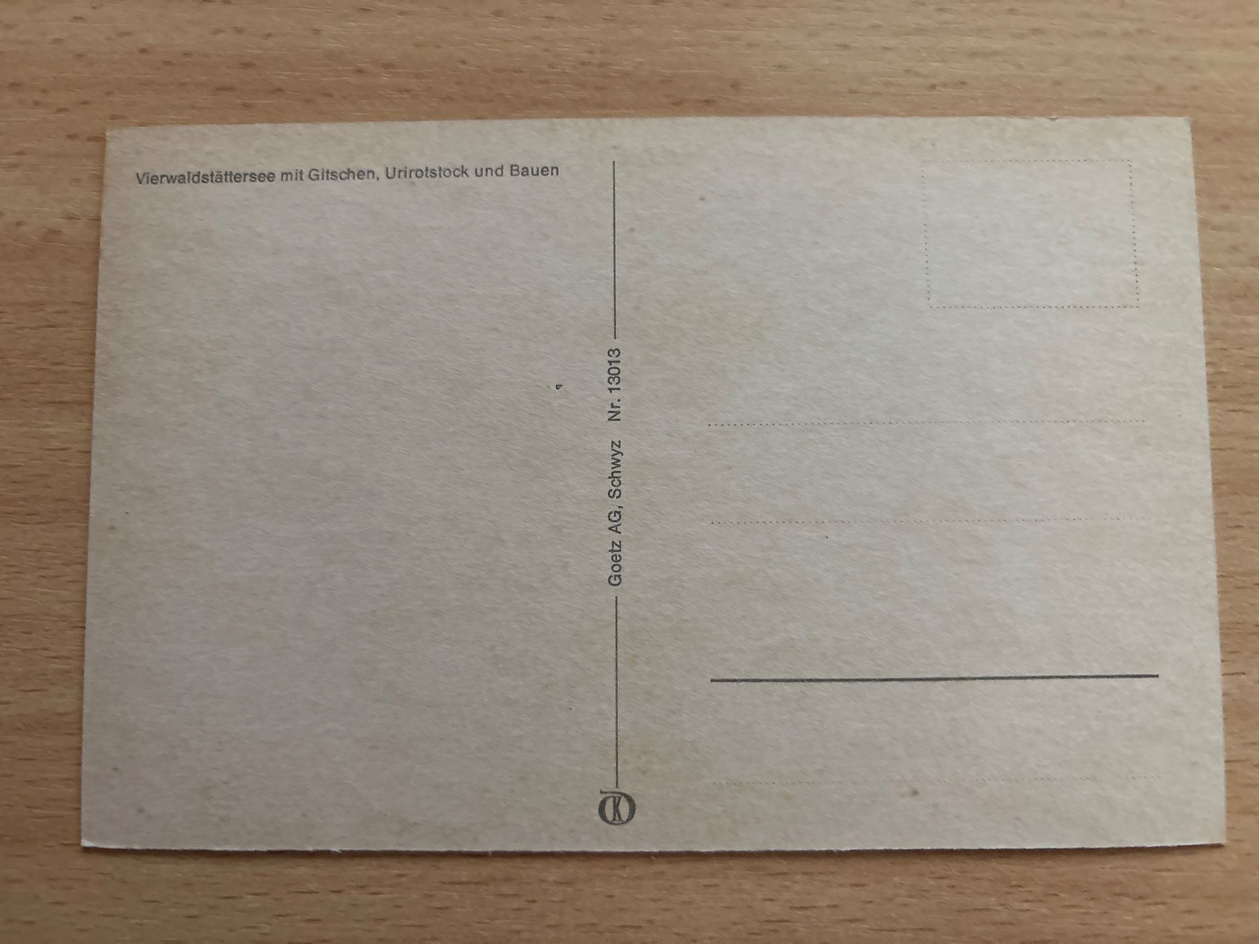 Cartes postales: Ansichtskarte Vierwaldstättersee mit Gitschen, Urirotsto... – D'occasion à Ibach par lisch3 1