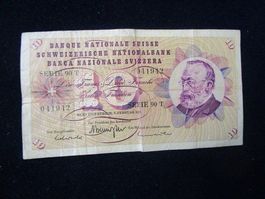 10er Banknote Serie 90 T - 7. Februar 1974