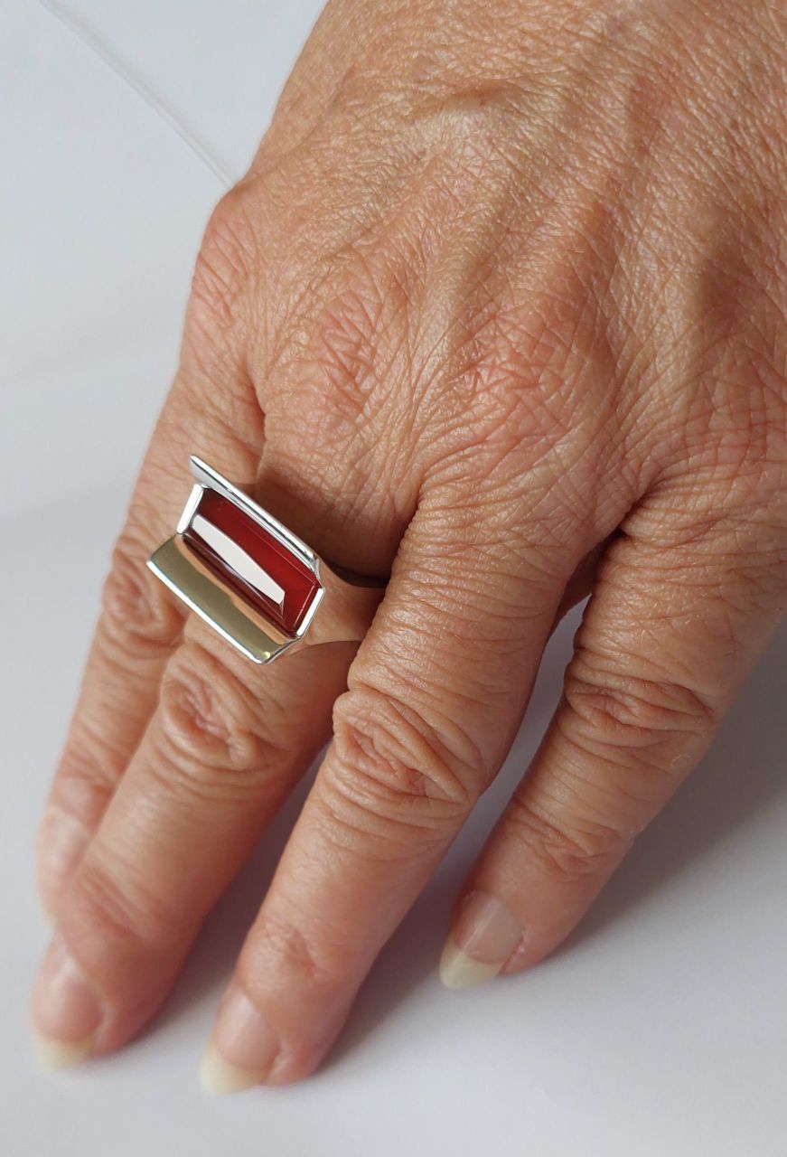 Anelli: Ring Silber mit Karneol – Usato da Stans venduto da wer_fd5f 2
