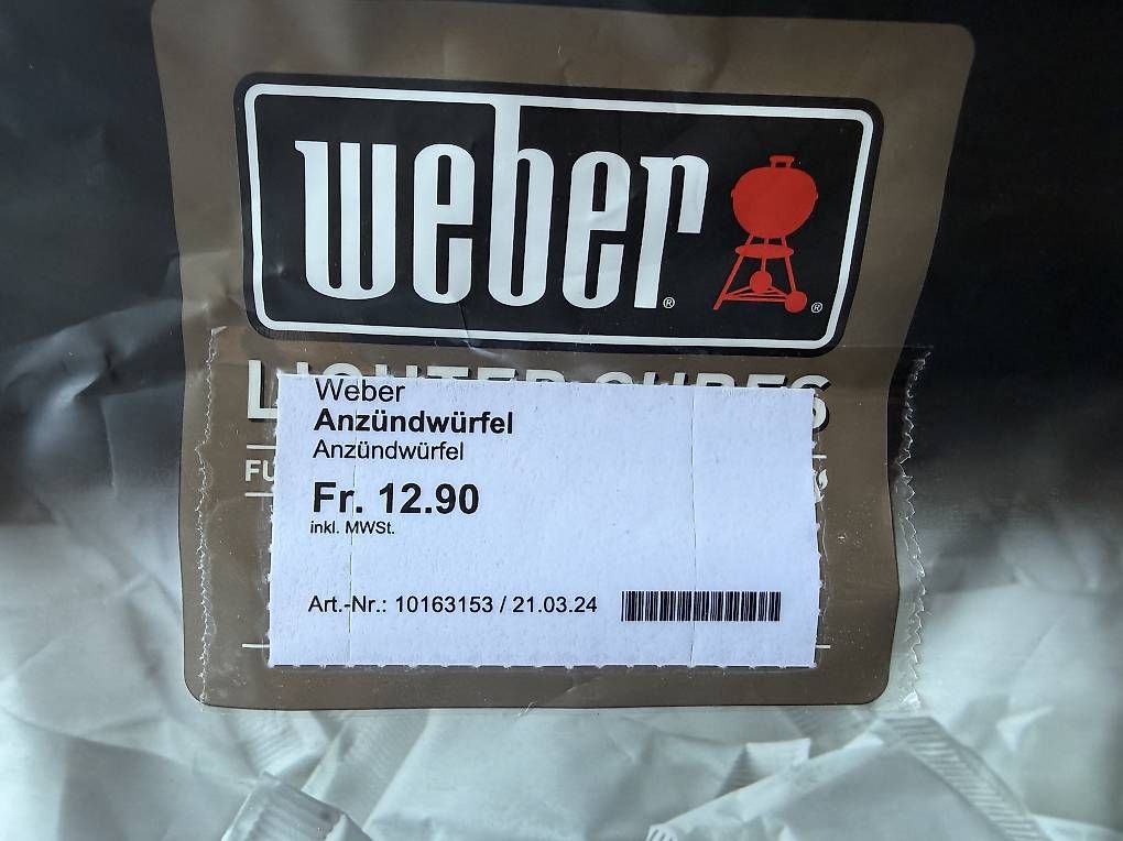 Franz Carl Weber Spiele: %3 Pack Anzündwürfel von Weber – Neu und originalverpackt aus Necker von liq24 1