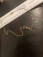 Joli Collier doré jaune neuf 40 cm lisez le texte