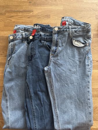 Jeans 3 Stk. L&D light blue Denim Grösse 40 neu eher 38