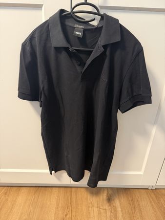 Herren Polo Shirt BOSS Pima Cotton schwarz Grösse L