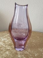 Bohemian Glass Vase Miloslav Klinger graviert 27cm 1970