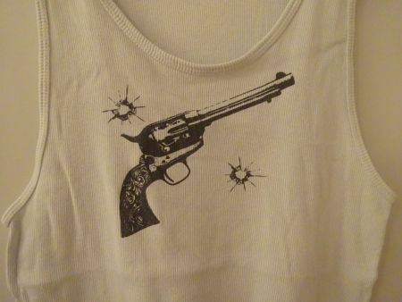 SHIRT ** WEISS ** ÄRMELLOS