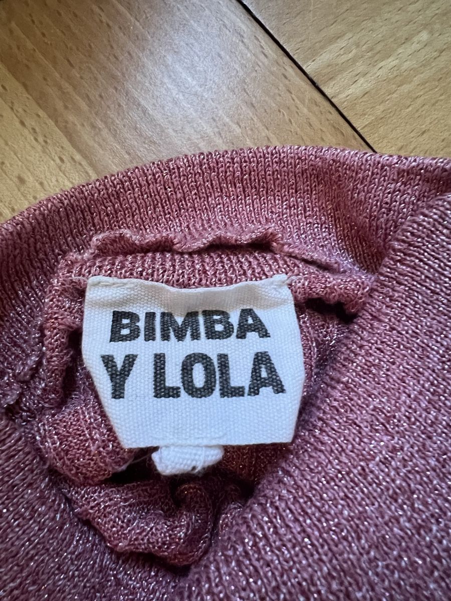 Maglioni & Felpe: Bimba Y Lola pullover rosa Glitzer Grösse M, Rippenmuster – Usato da Zürich venduto da angielmora 3