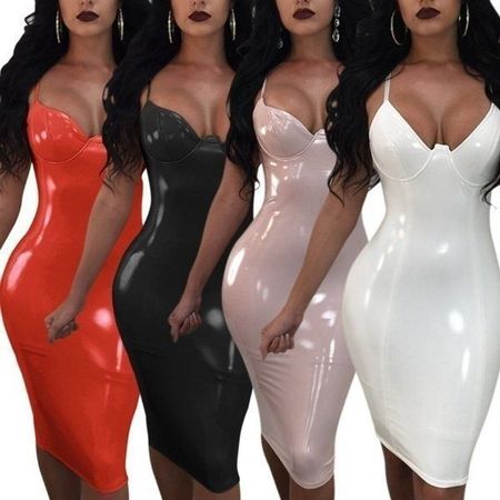 Mega verführerisches Lack sexy Kleid