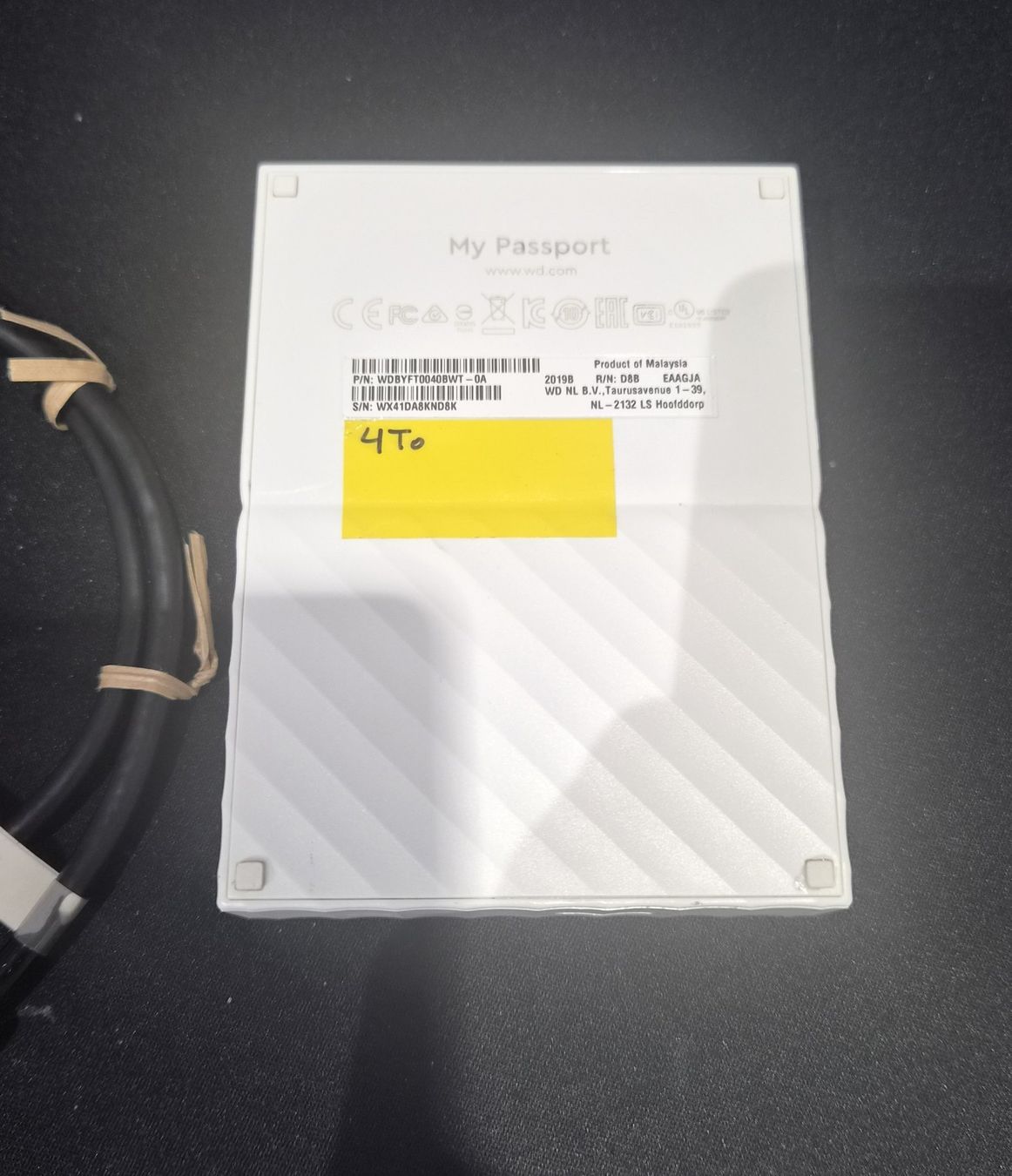 Western Digital Dischi rigidi: Disque externe WD 4To Blanc – Usato da Chatel-St-Denis venduto da Teck7 1