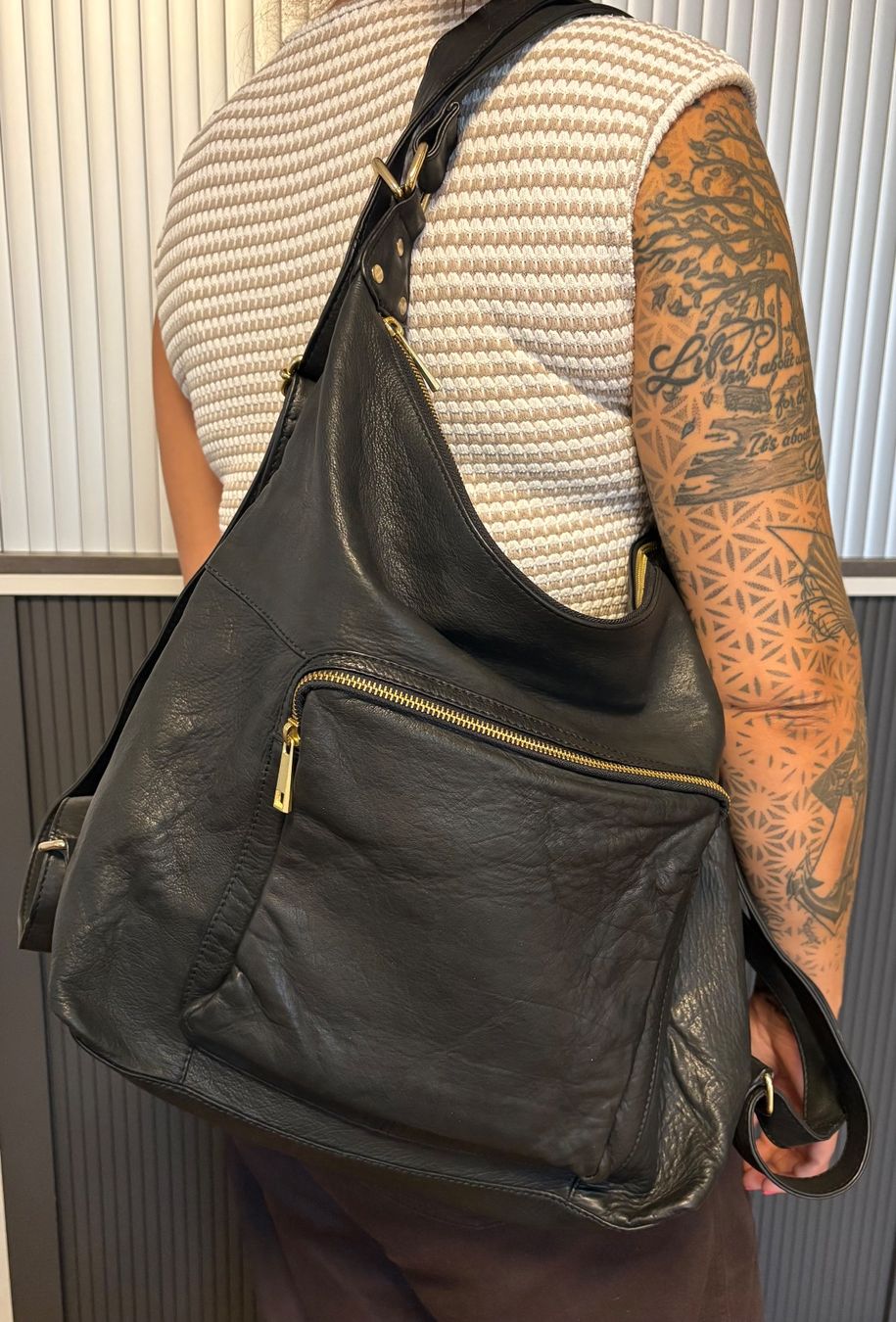 Rucksäcke: Leder Rucksack-Tasche DEPECHE. – Gebraucht aus Aarau von kassandras 3
