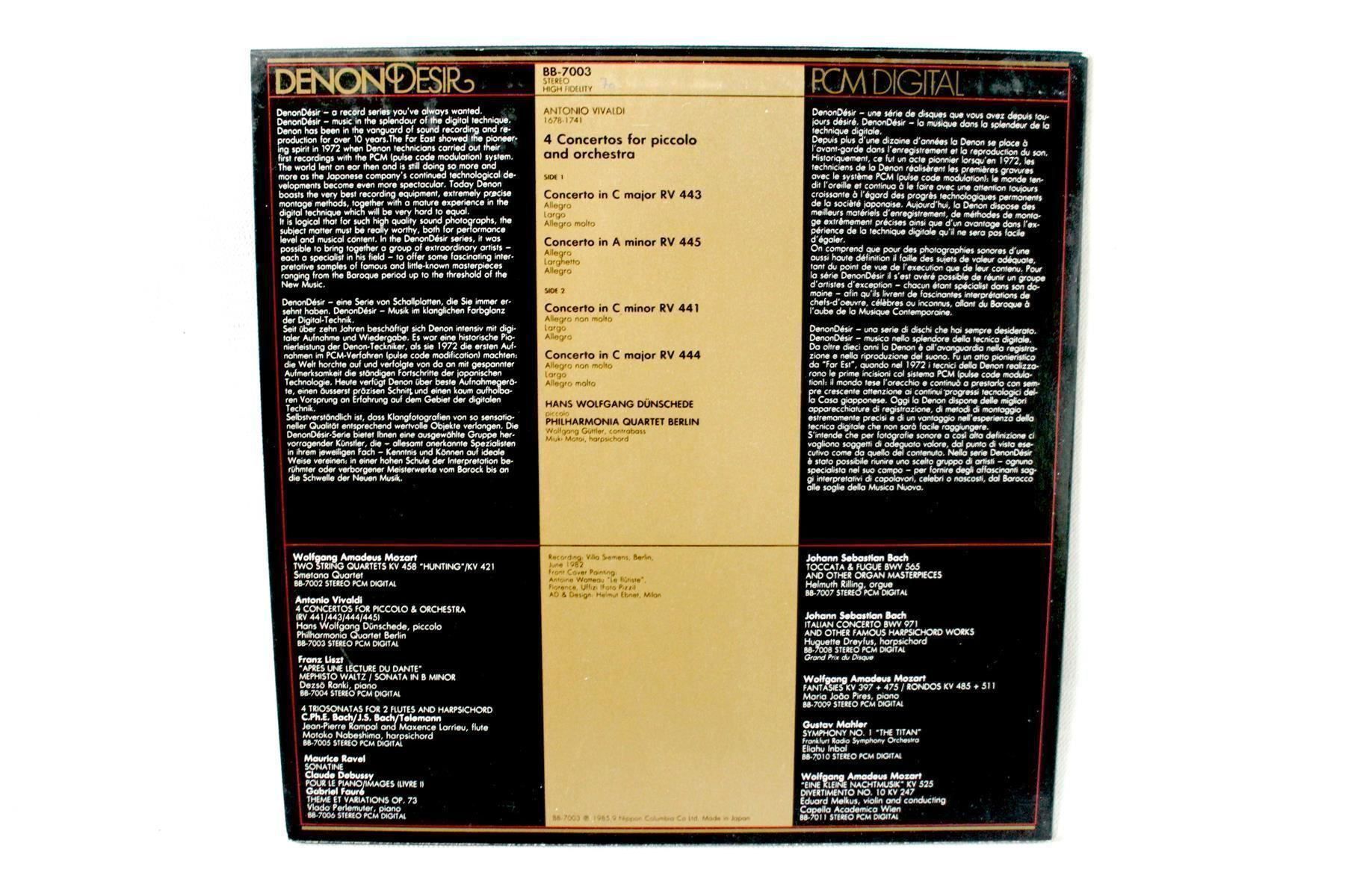 Dischi in vinile: VIVALDI: Rare Japanese Denon - high end – Usato da Bern venduto da vinyl-heaven 2