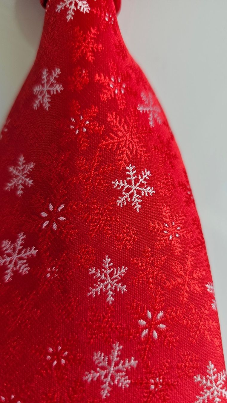 Cravatte: Krawatte Schneeflocke Weihnachten – Nuovo e nell'imballaggio originale da Fehraltorf venduto da herrenaccessoirsking 2