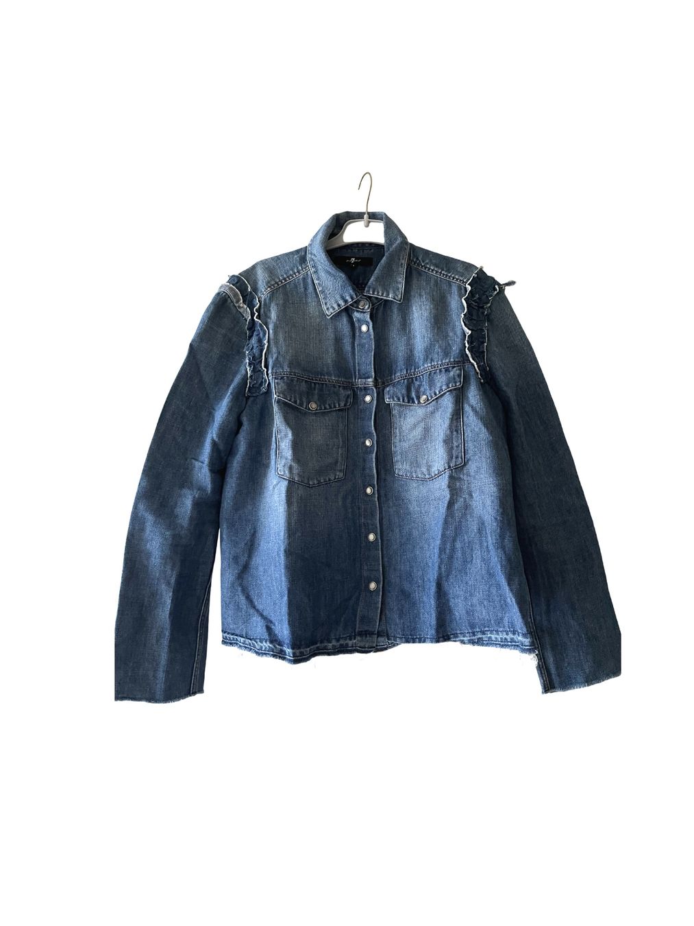Camicette: süsse Jeansbluse von 7 FOR ALL MANKIND – Usato da Jona venduto da vanessasupermarket20 5
