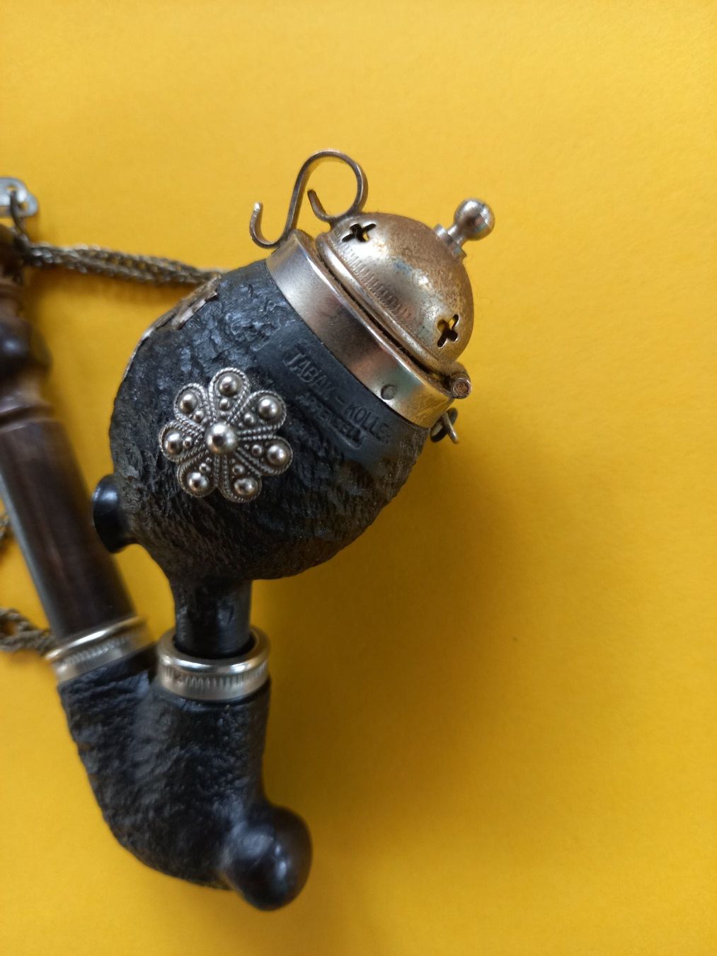 Pipes & Accessoires: Pipe à tabac, Koller Appenzell avec décor vache – D'occasion à Rossens FR par Souris1 1