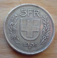 5 Franken 1931 13 * über Kopf