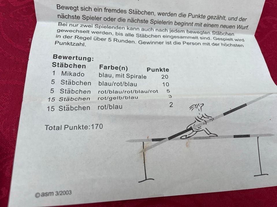 Giochi: Spiel Mikado Komplett – Usato da Bergdietikon venduto da antovale 2
