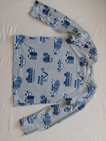Pyjama Set H&M mit Fahrzeugen blau Grösse 122/128