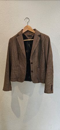 Braune Damen Jacke Tommy Hilfiger im Karomuster