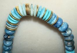 Collier fantaisie ras le cou en dégradé de couleur