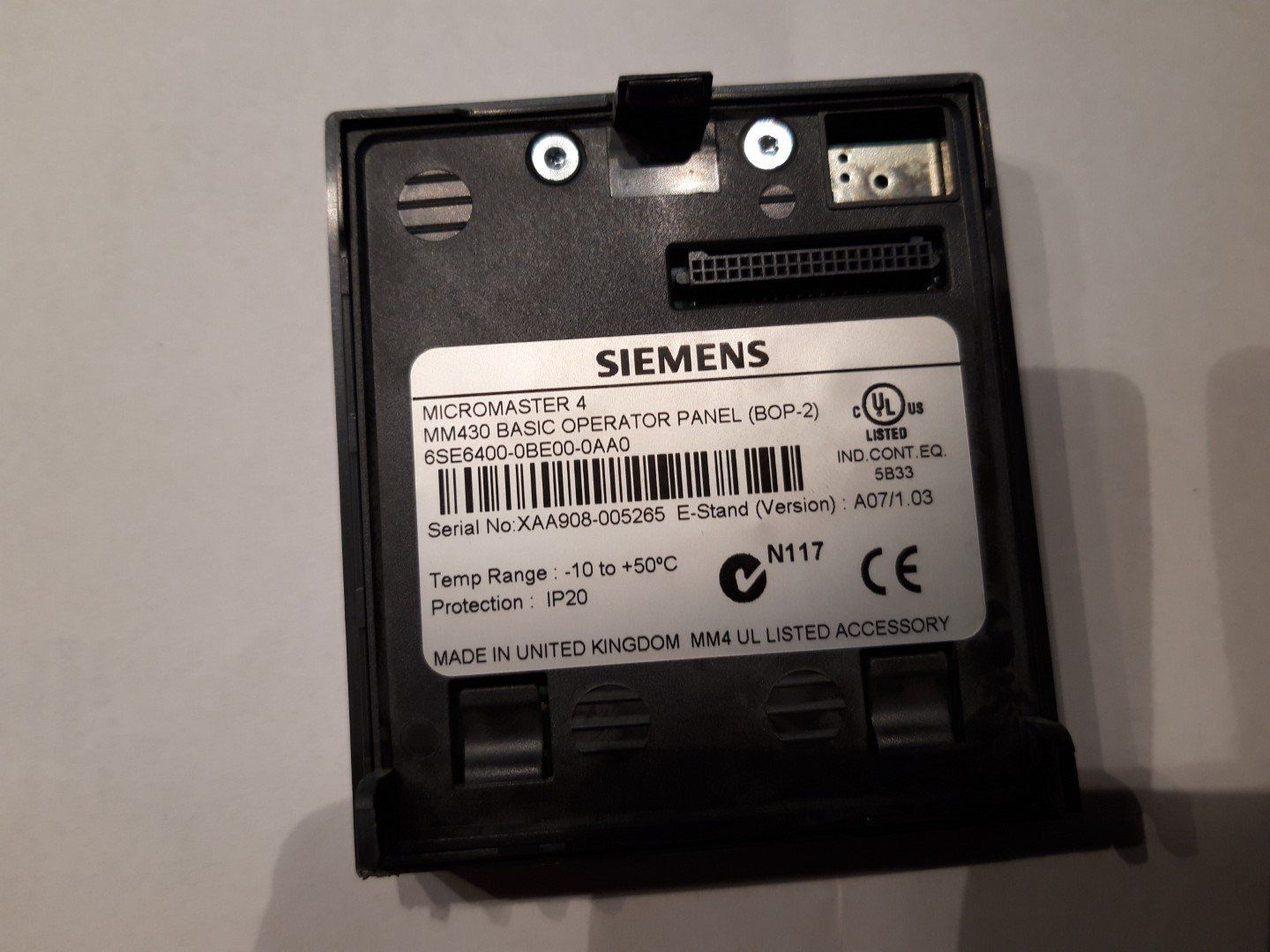 Siemens Componenti elettronici: Siemens Mircomaster 4 Operation Panel BOP-2 – Usato da Egliswil venduto da Cracky81 1