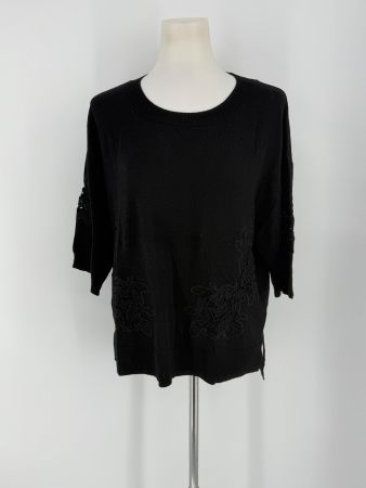 Kurzarm Strick Pullover Gr. M von Ellen Amber