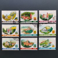 San Marino Briefmarken Serie Gemeindebezirke 1997, Ersttag