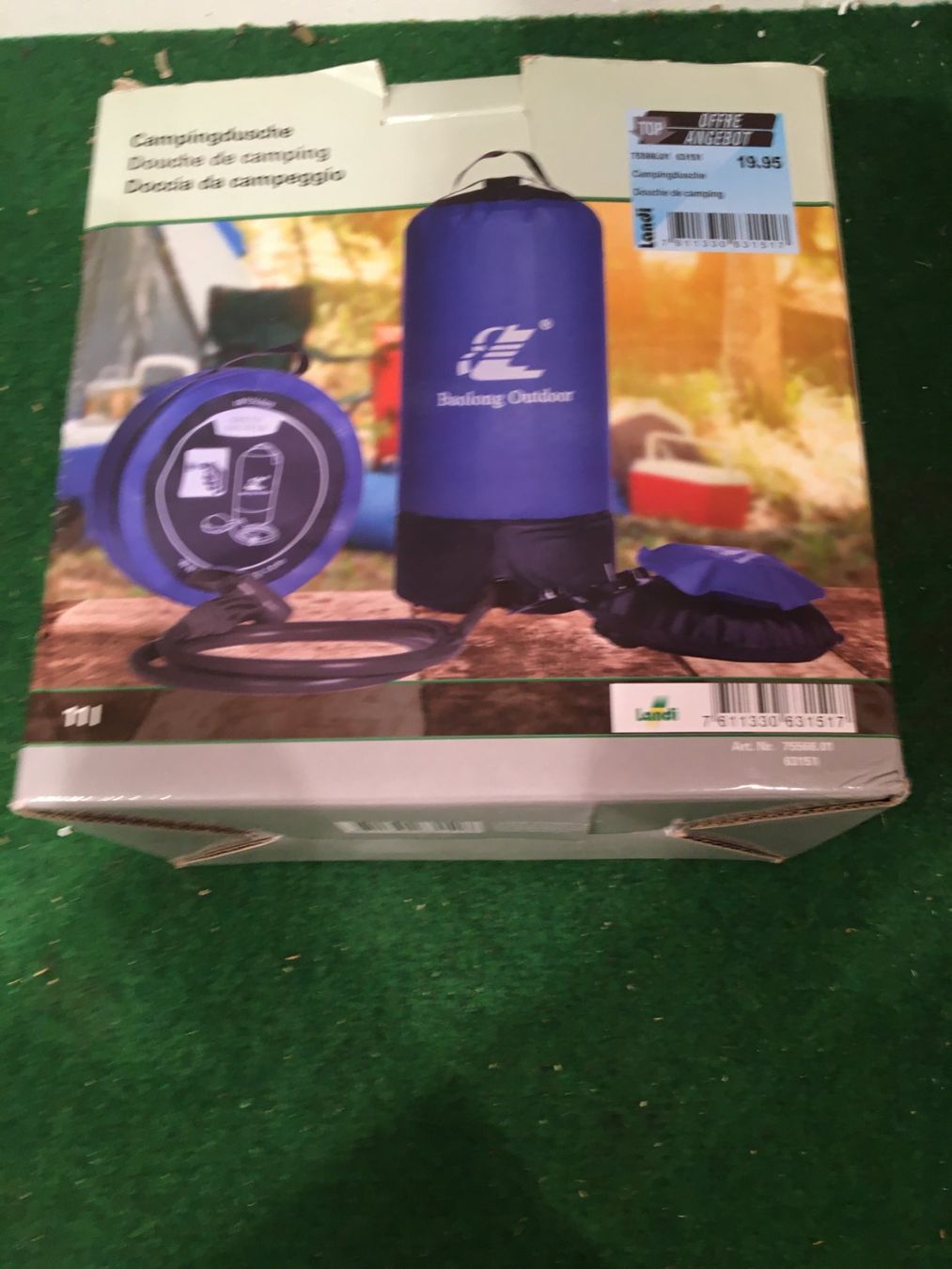 Douches: Campingdusche 11 Liter neuwertig – Neuf avec emballage d'origine à Binz par Dsc1