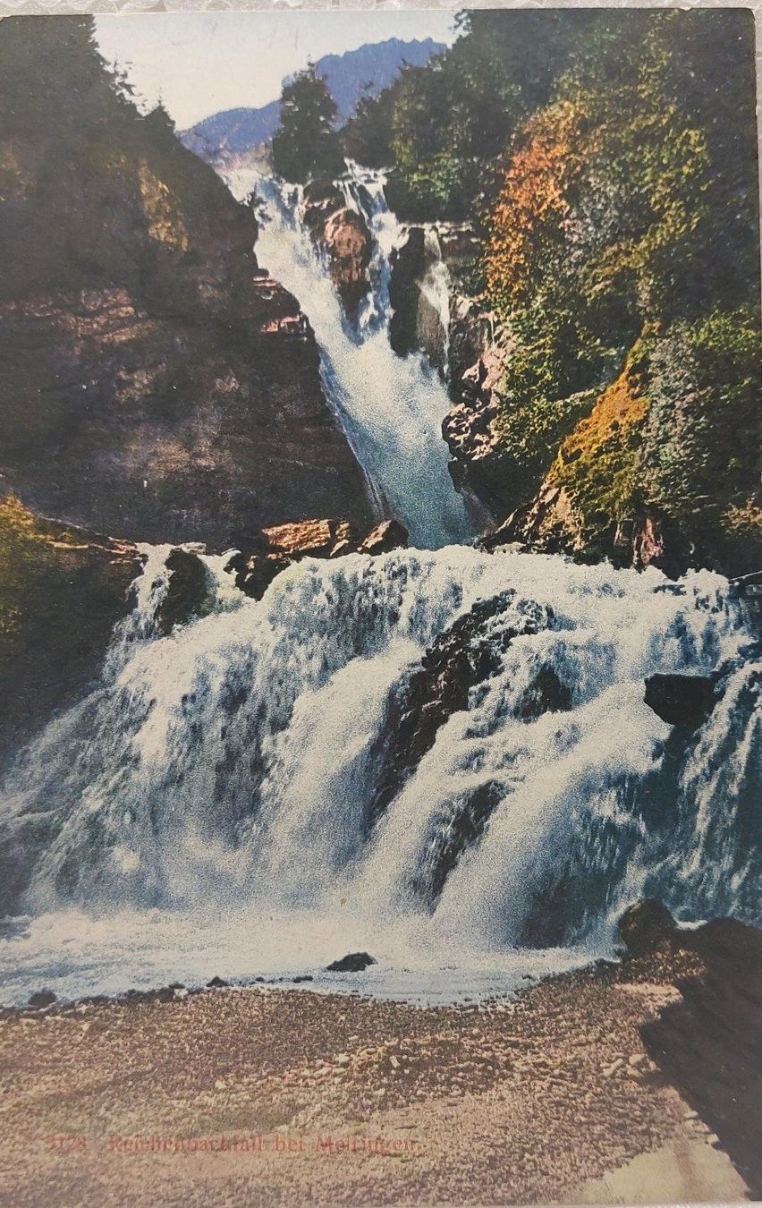 Ansichtskarten: MEIRINGEN - Reichenbachfall – Gebraucht aus Delémont von Domdom1