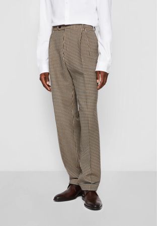 BOSS beige FRAYE PLEATS - Stoffhose - Orginalpreis 250.-