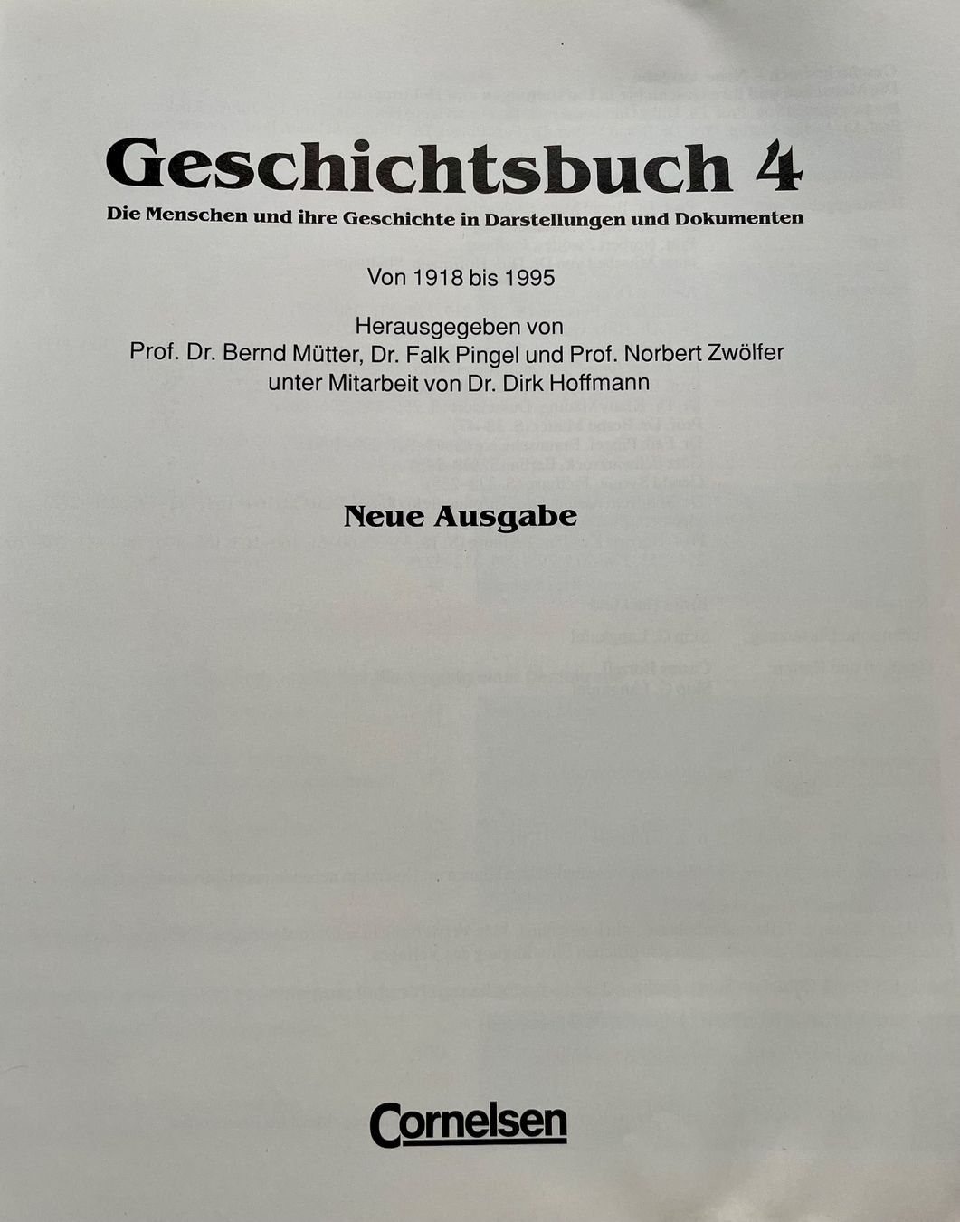 Libri: Geschichtsbuch 4 neue Auflage – Usato da Hüntwangen venduto da fra_7nd2 2