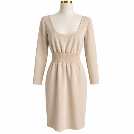 ZARA Woman Kleid Beige S/36 – Wie neu | Elegantes Midikleid