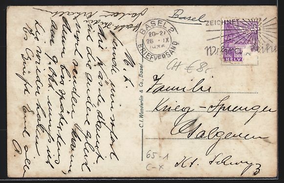 Cartes postales: AK Basel, Badischer Bahnhof mit Auto – D'occasion à Berlin par bartko-reher 1