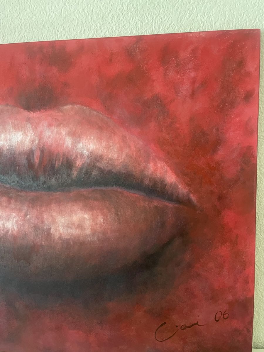 Gemälde: Lippen - Gemälde Acryl auf Leinwand - unikat – Gebraucht aus Baden von Gaivlis 2