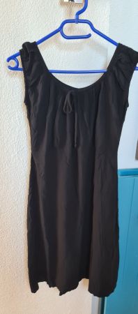 Damen Sommerkleid schwarz ärmellos Chicoree S