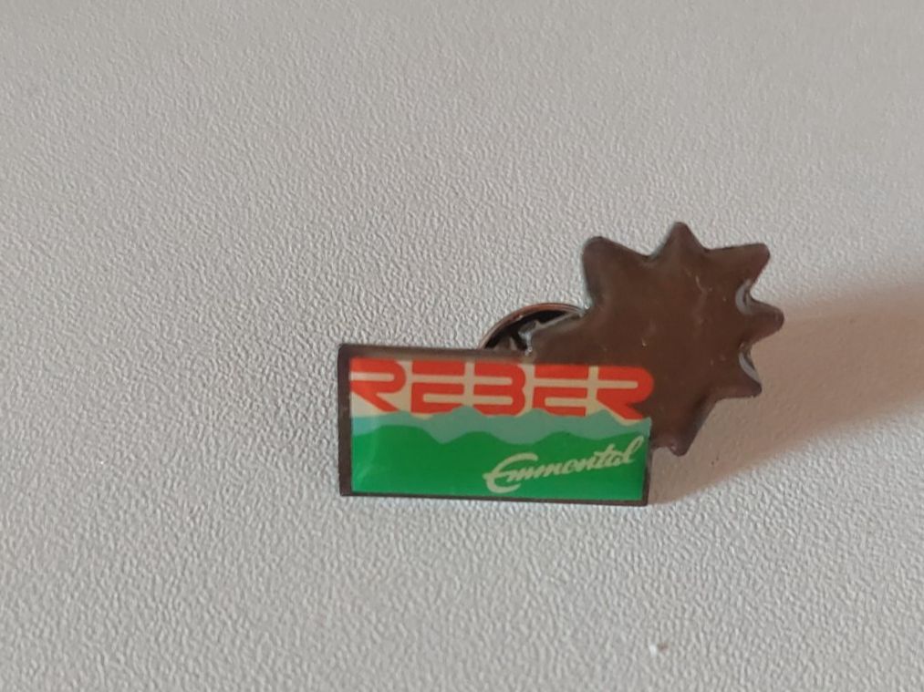 Placchette & Badge: Reber Emmental Pin – Usato da Erlinsbach venduto da pfunky