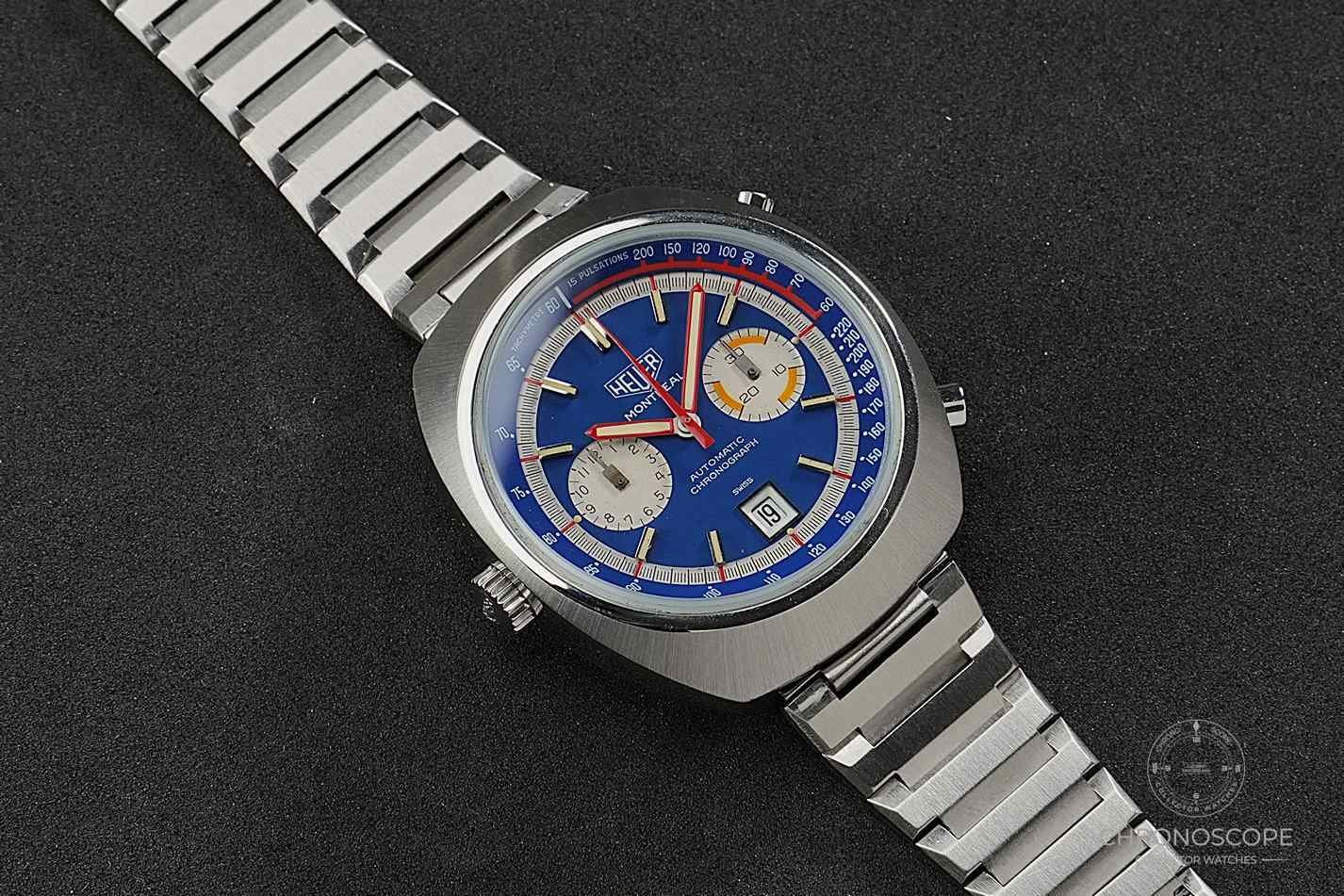 Tag Heuer Orologi: Heuer Montreal Ref. 110.503N, near mint – Usato da Luzern venduto da ChronoScope6004 1