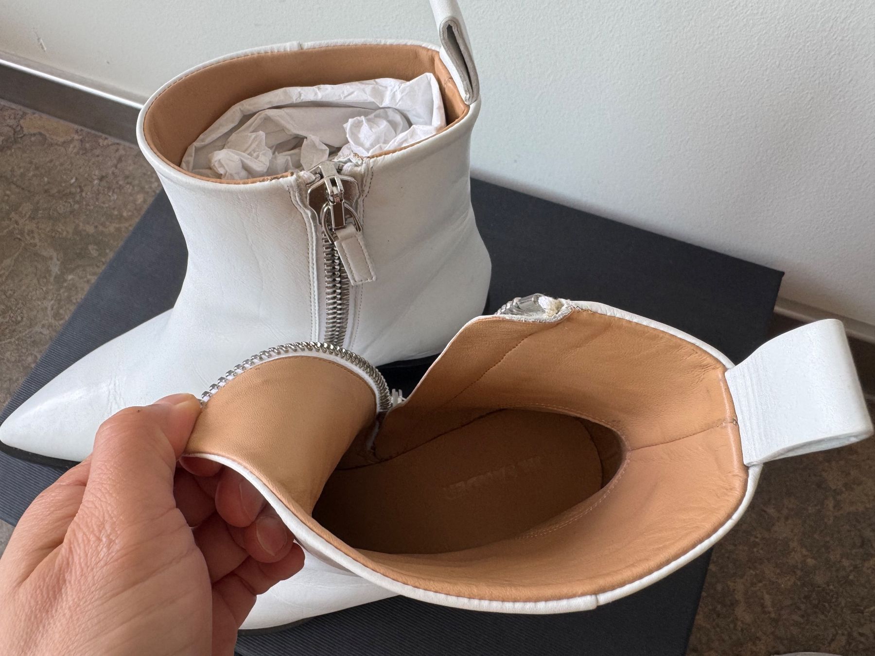 Jil Sander Chaussures femmes: JIL SANDER - White ankle boots - EU 36.5 – Neuf (Voir description) à Zürich par JMin 3